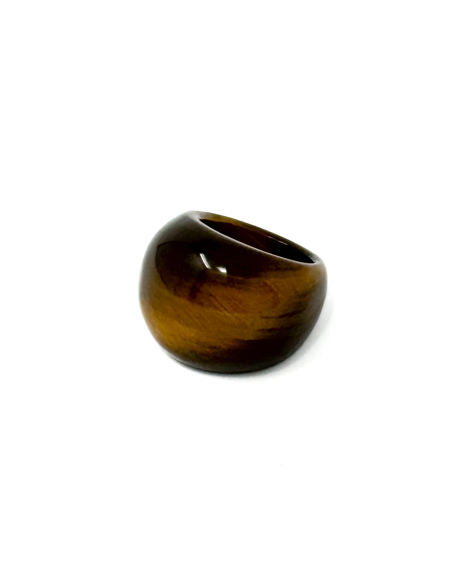 Tigers Eye Chunky Stone Statement Ring