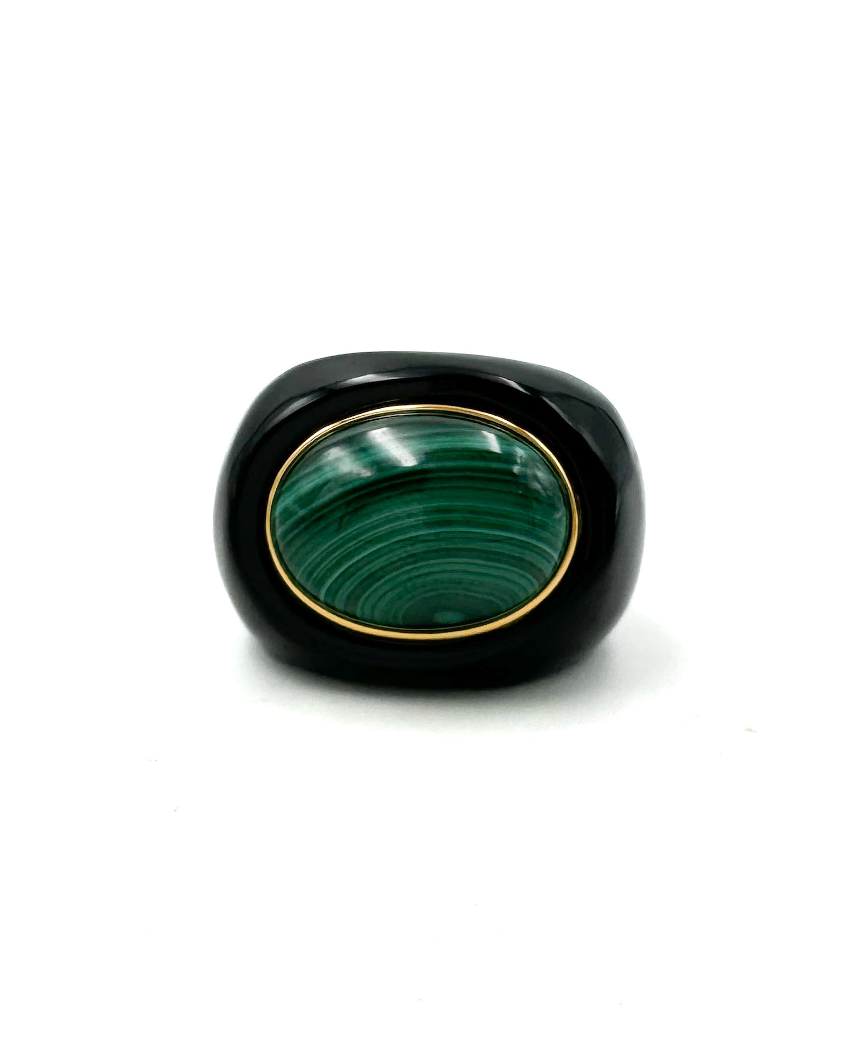 Malachite & Black Onyx Ring