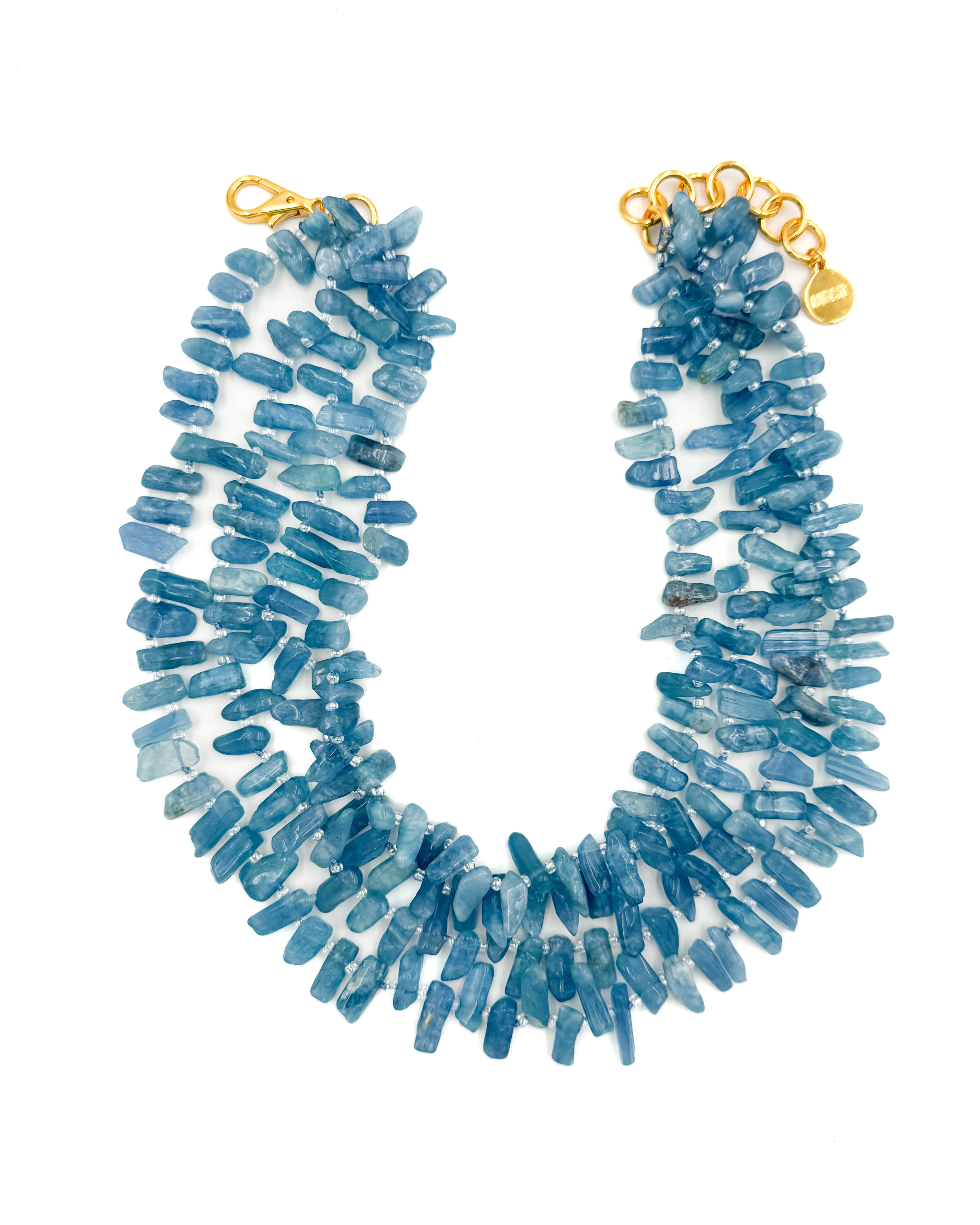 Aquamarine Multistrand Necklace