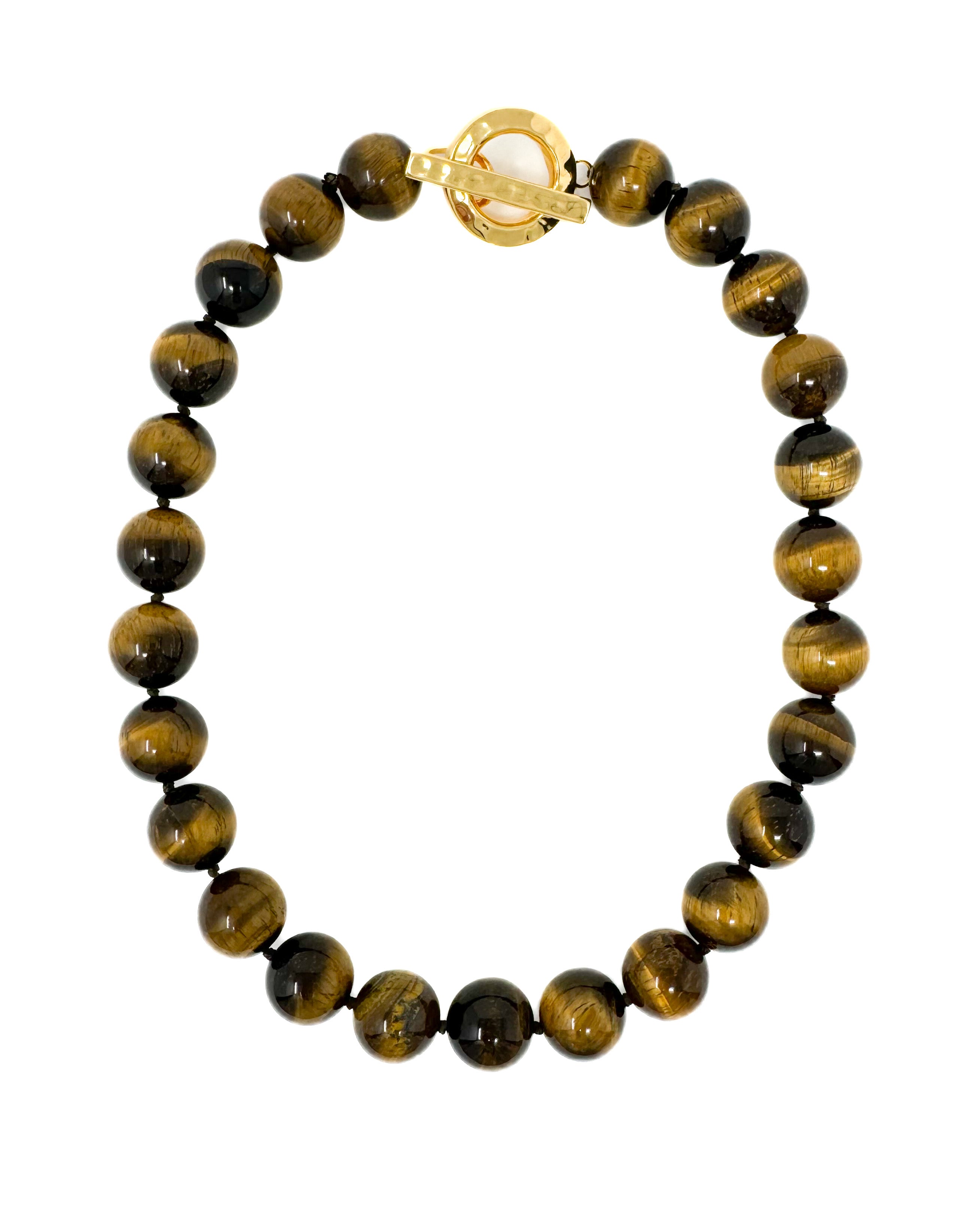 Tigers Eye Toggle Necklace