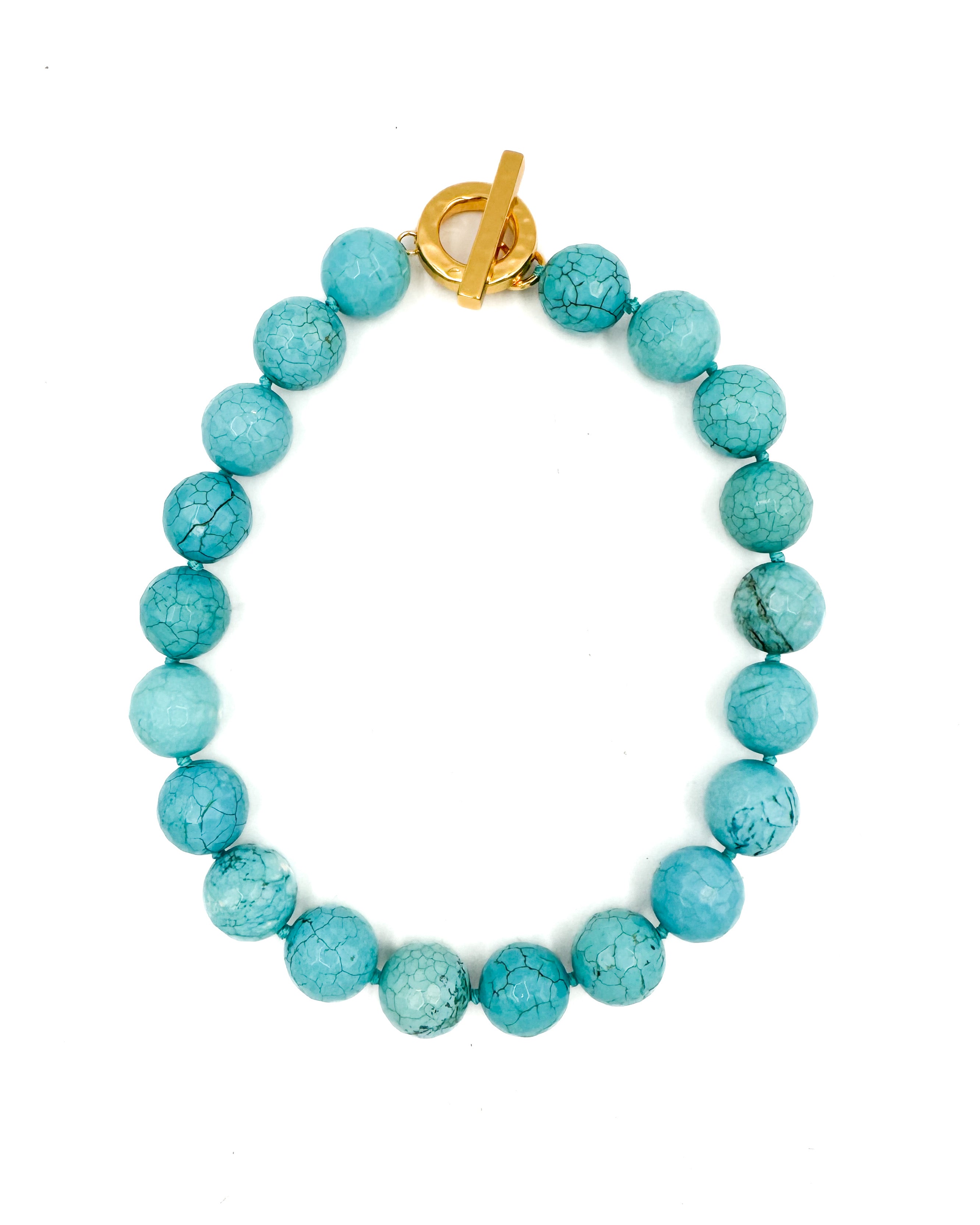 Turquoise Toggle Statement Necklace