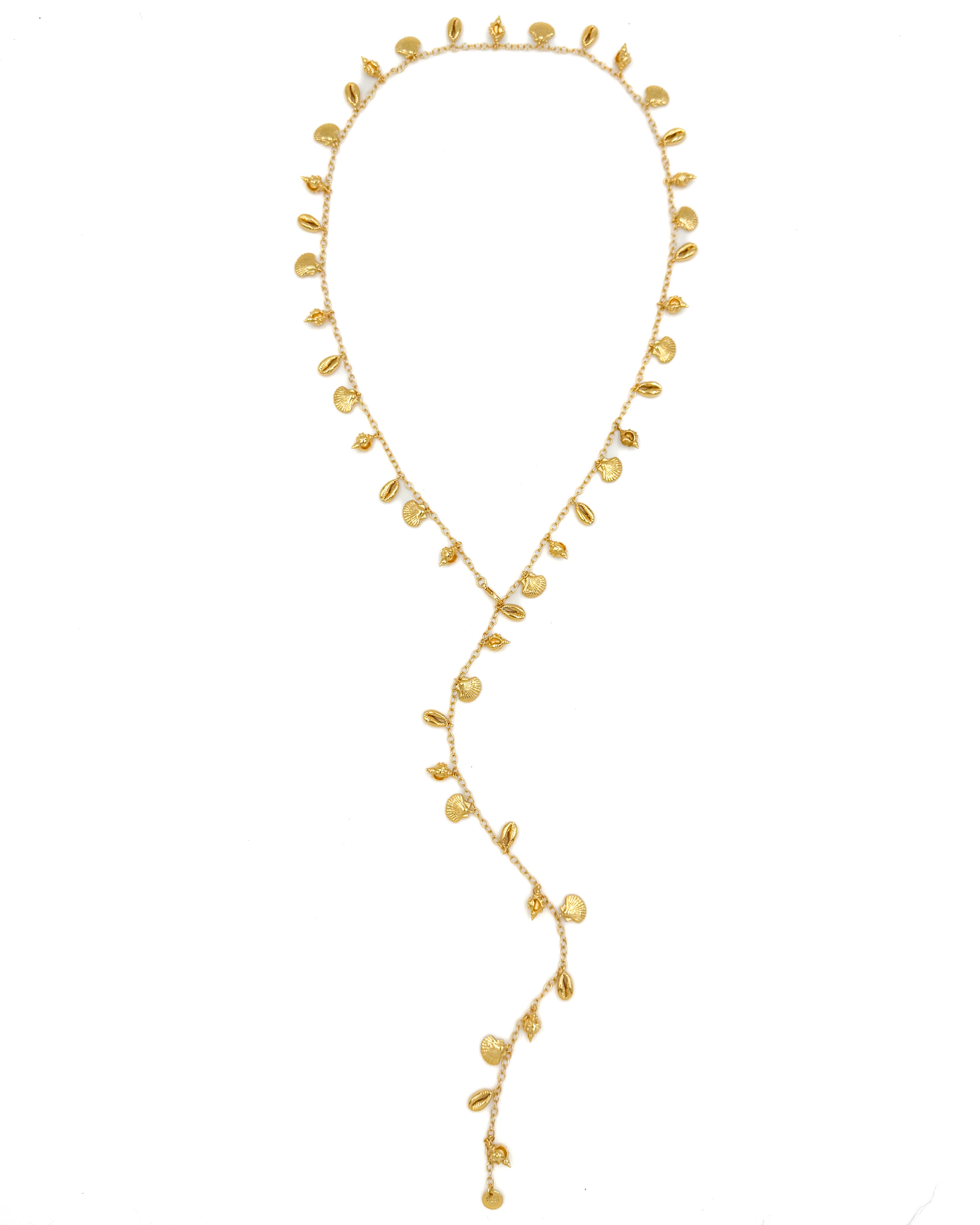 Tiny Shells Lariat Necklace