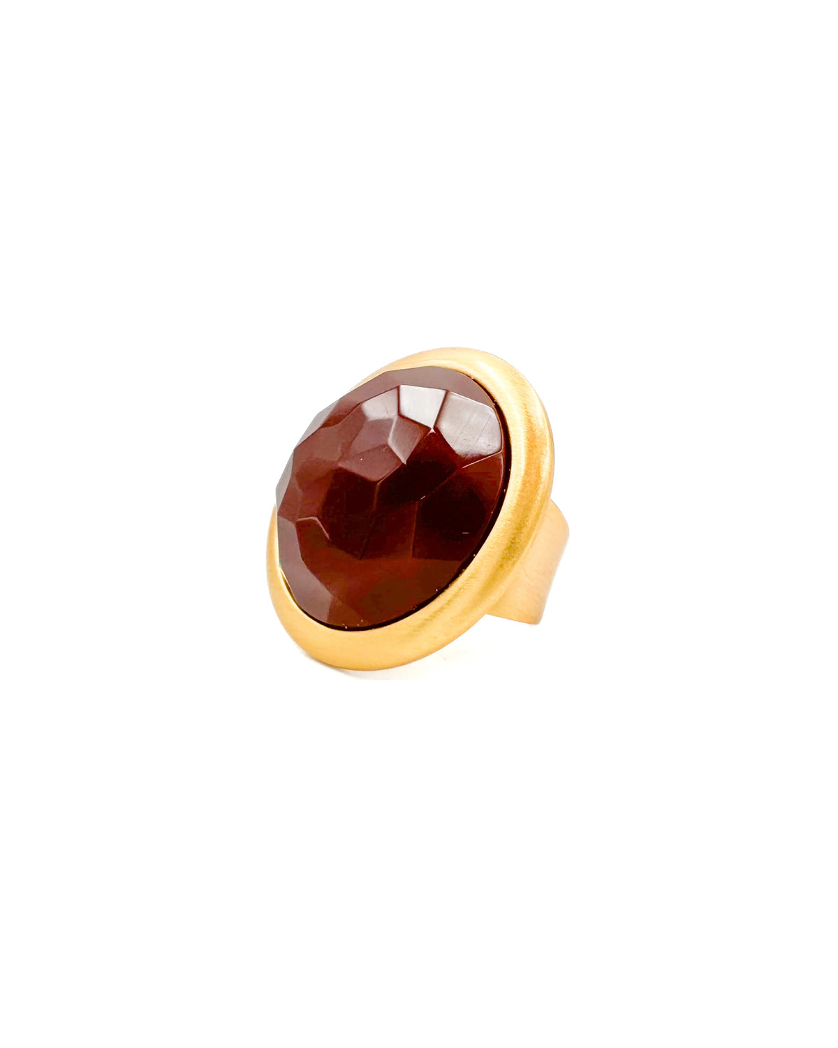 Carnelian Adjustable Statement Ring