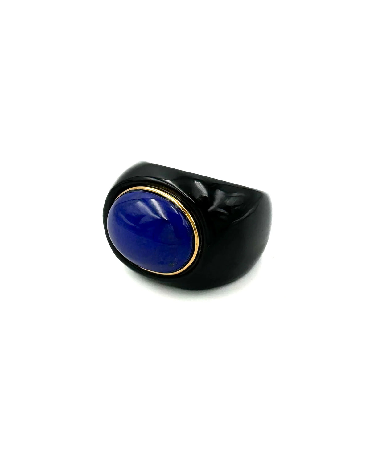 Lapis & Black Onyx Ring