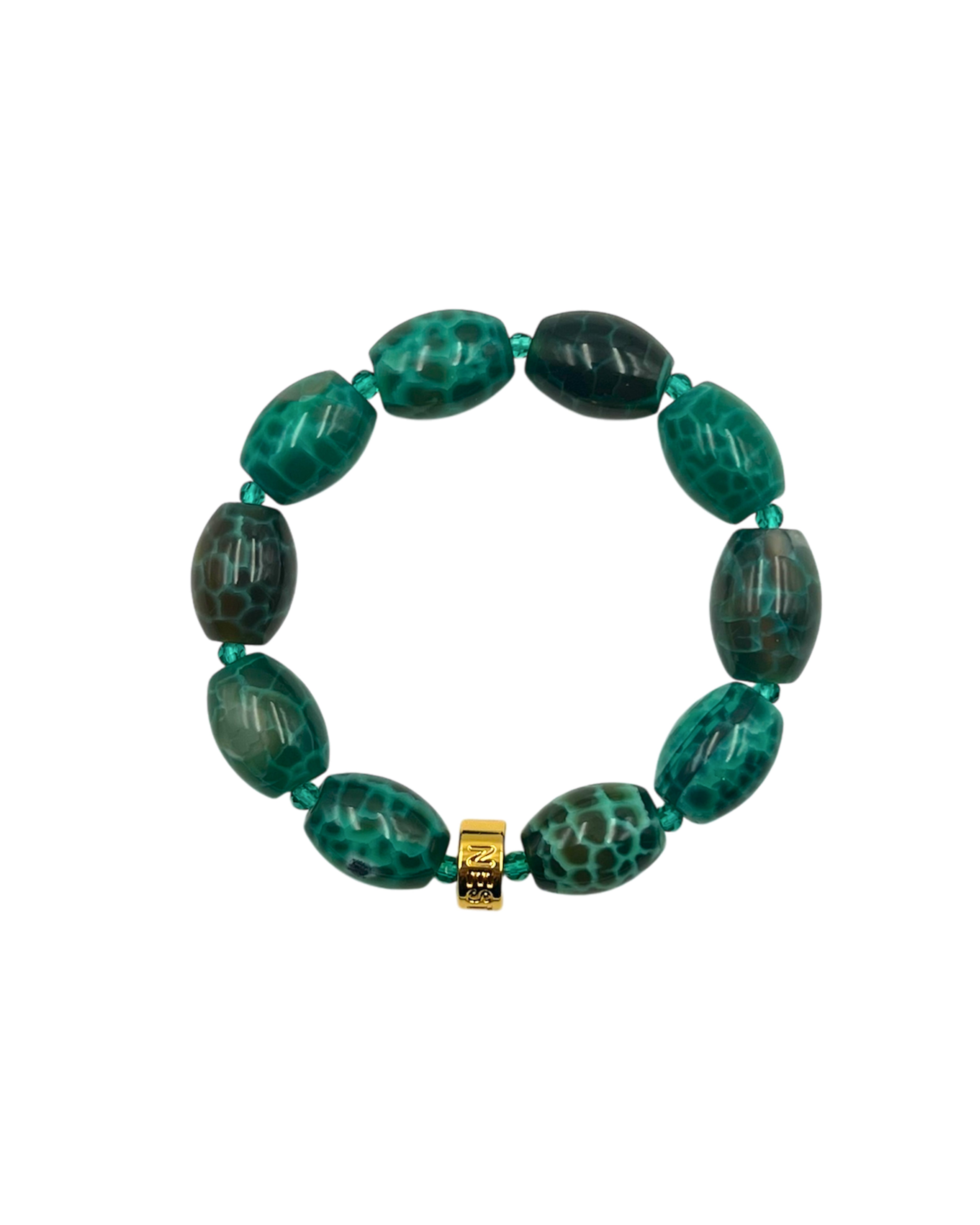 Green Agate Stretch Bracelet