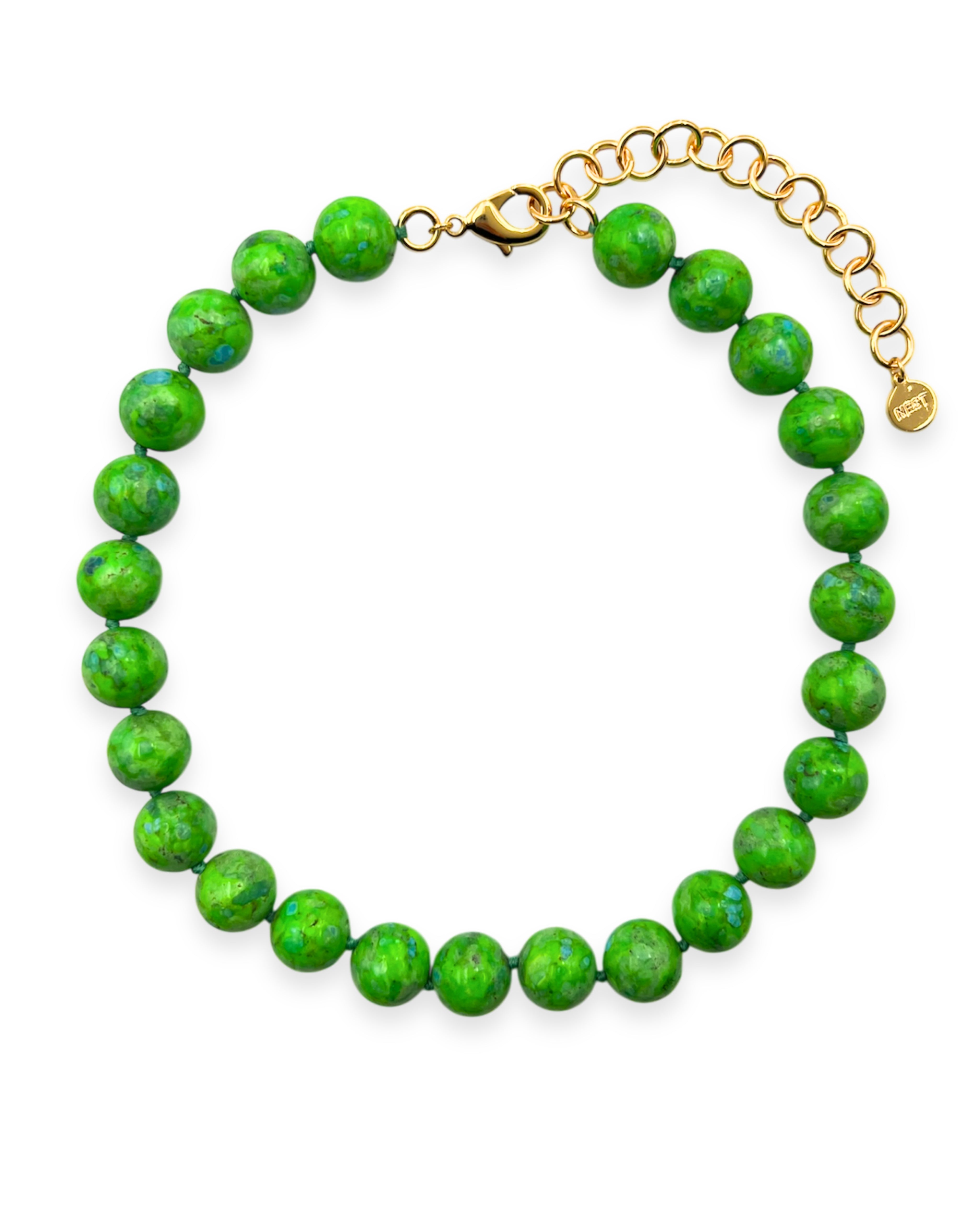 Green Turquoise Strand Necklace