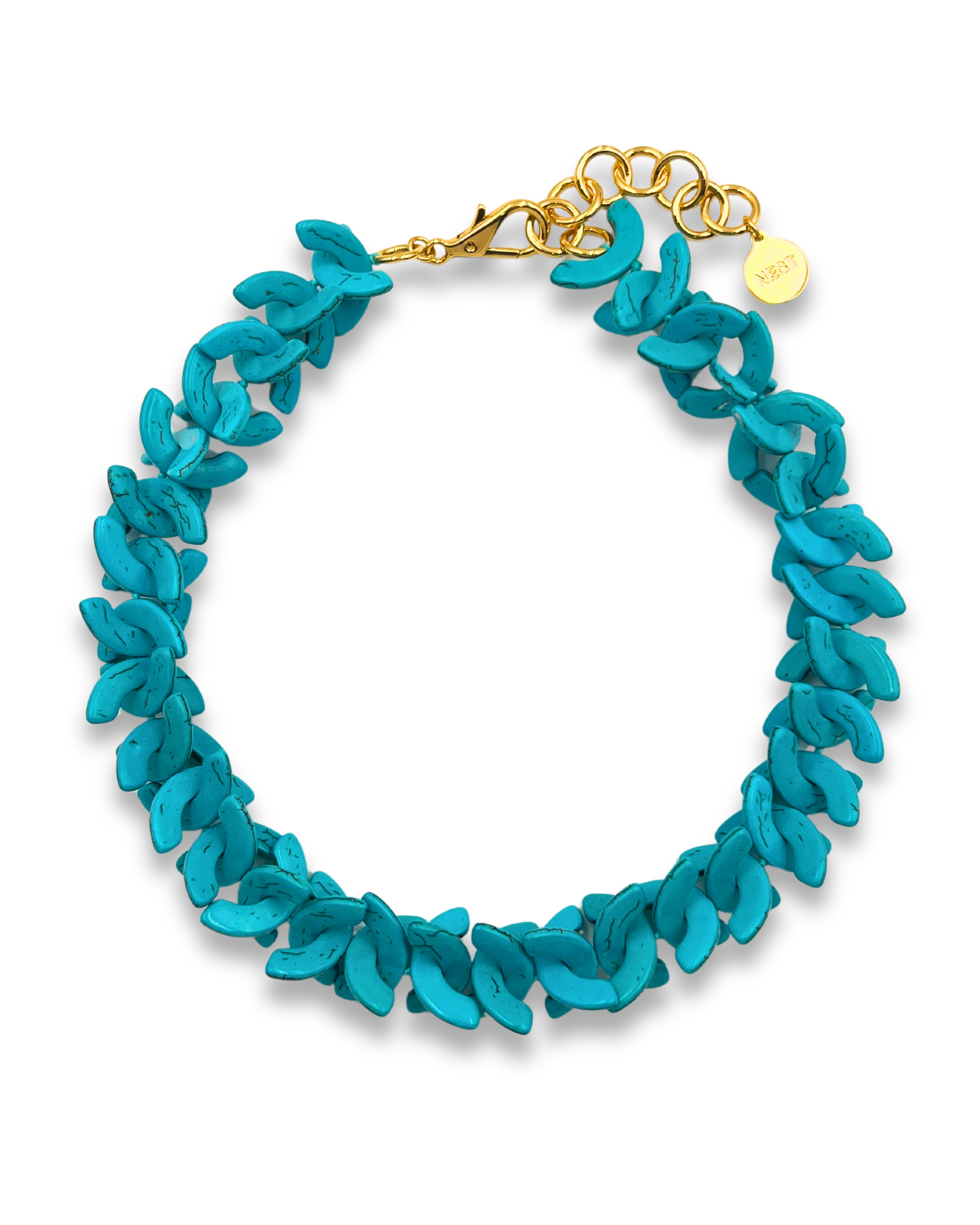 Turquoise Howlite Statement Necklace