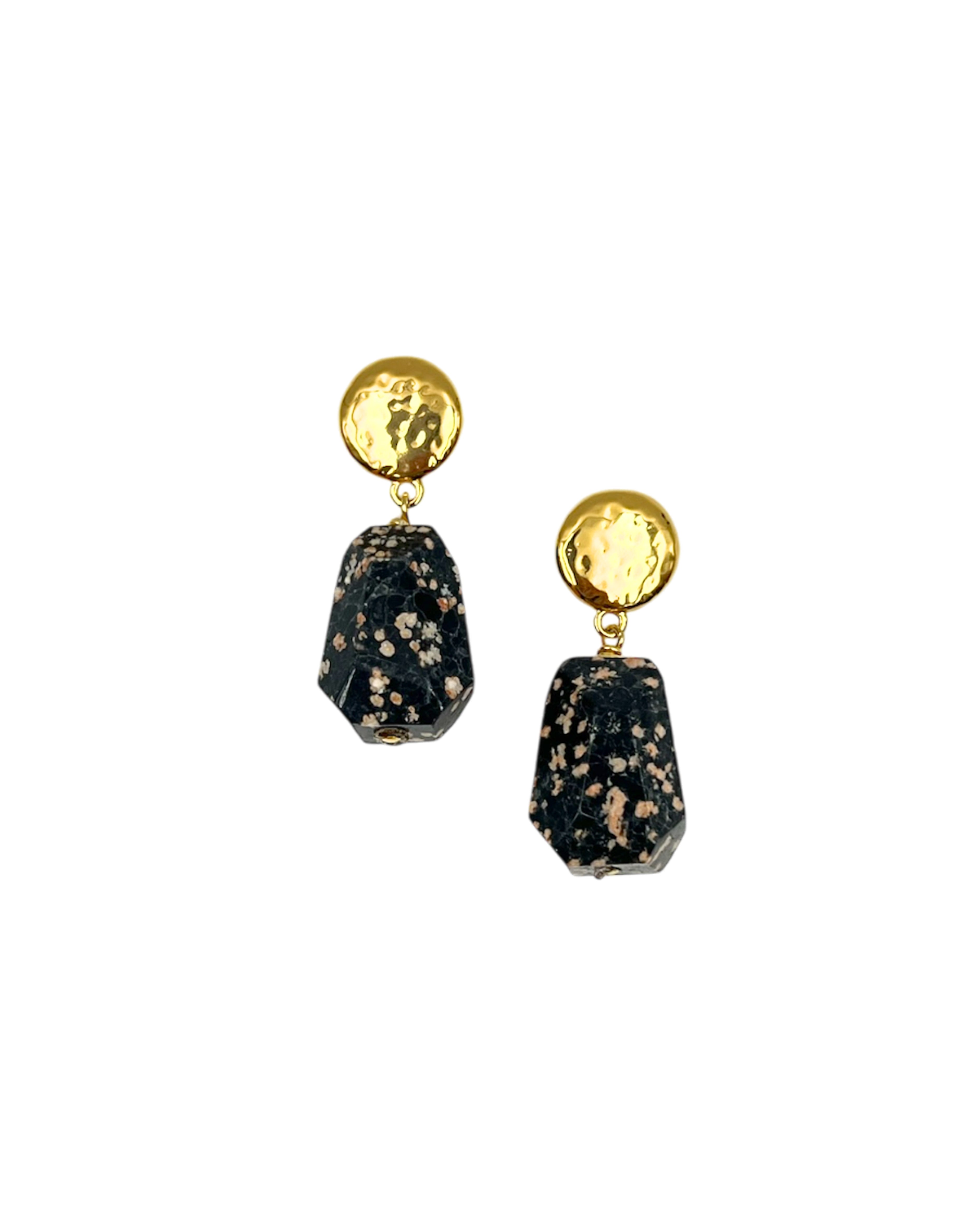 Black Jasper Drop Earrings