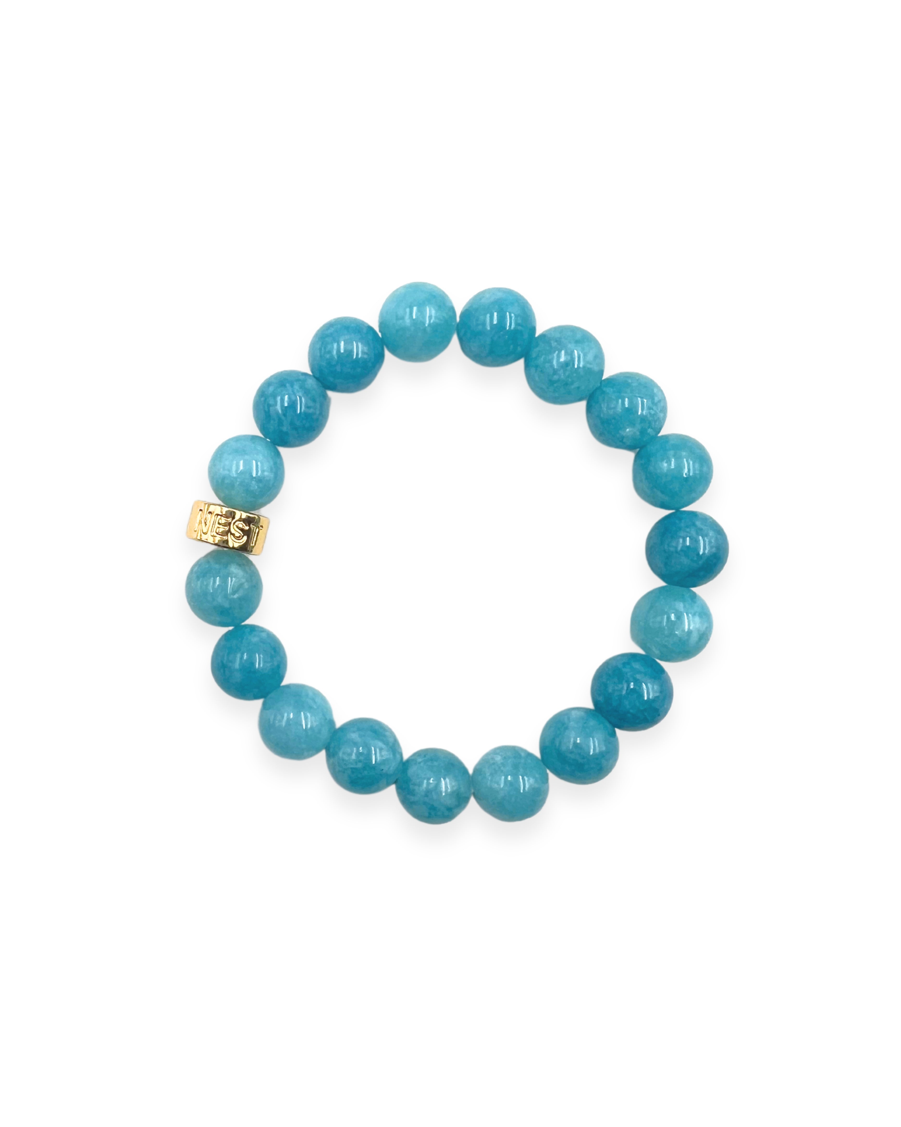 Blue Quartz Stretch Bracelet