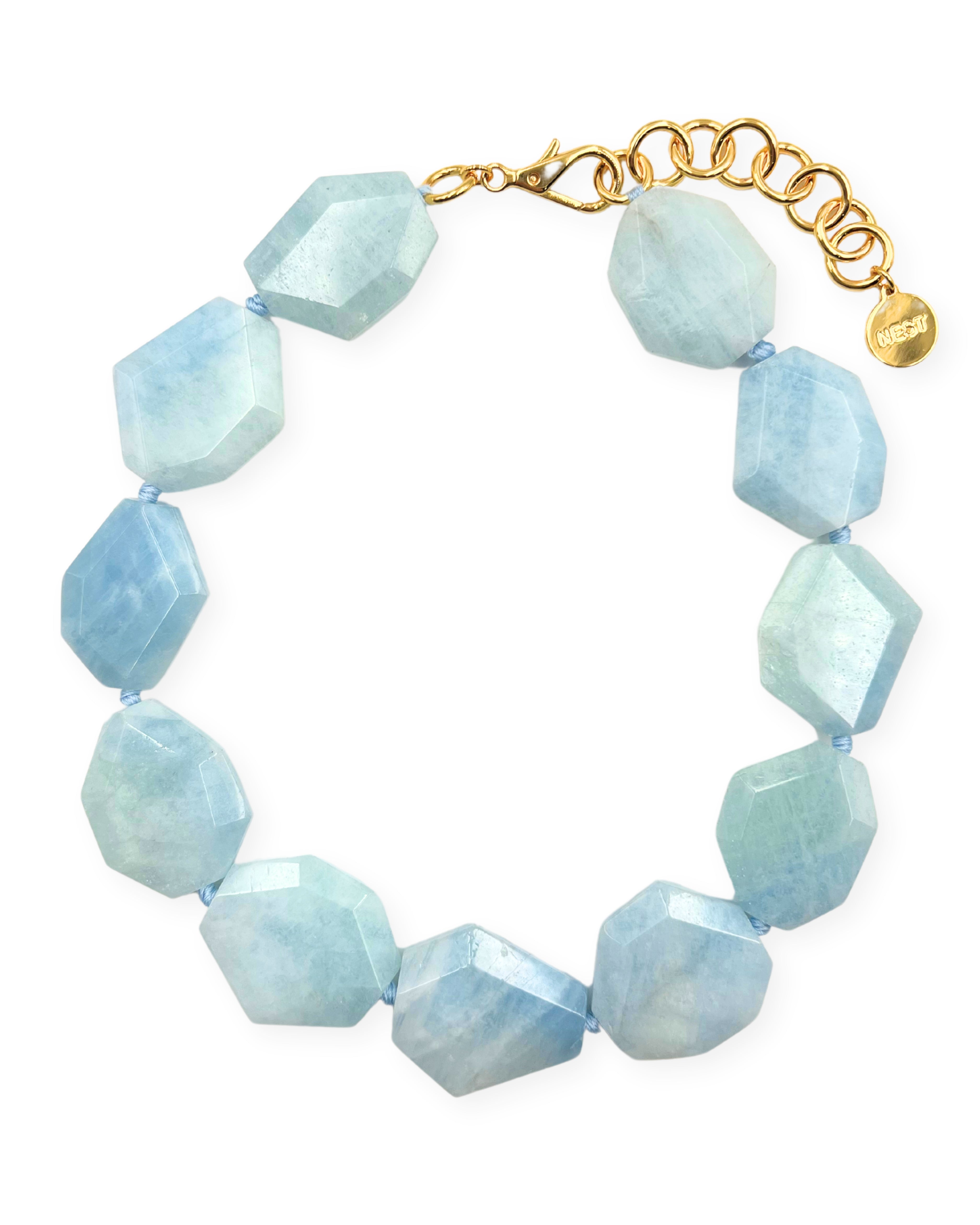 Aquamarine Statement Necklace