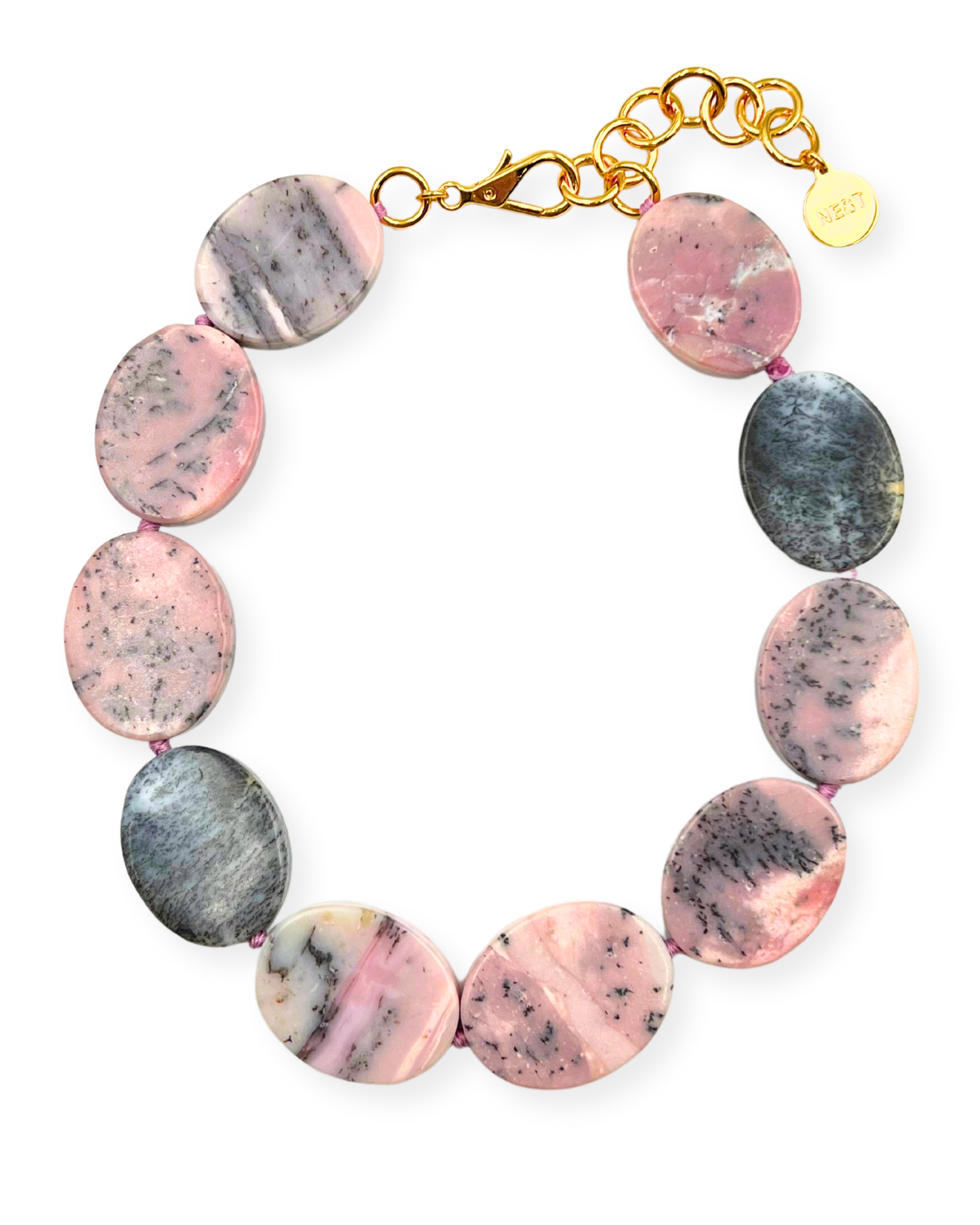 Pink Opal Statement Necklace