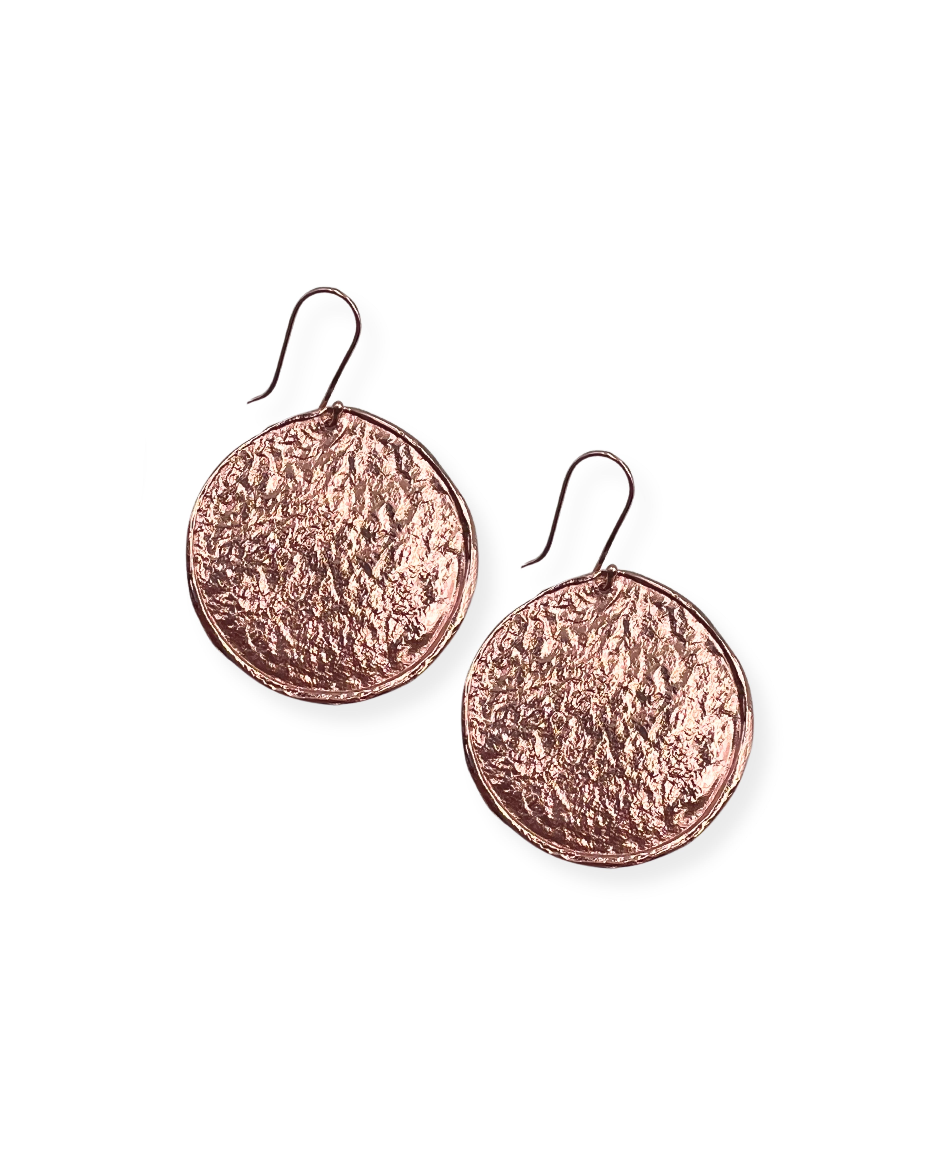 Rose Gold Medallion Earrings