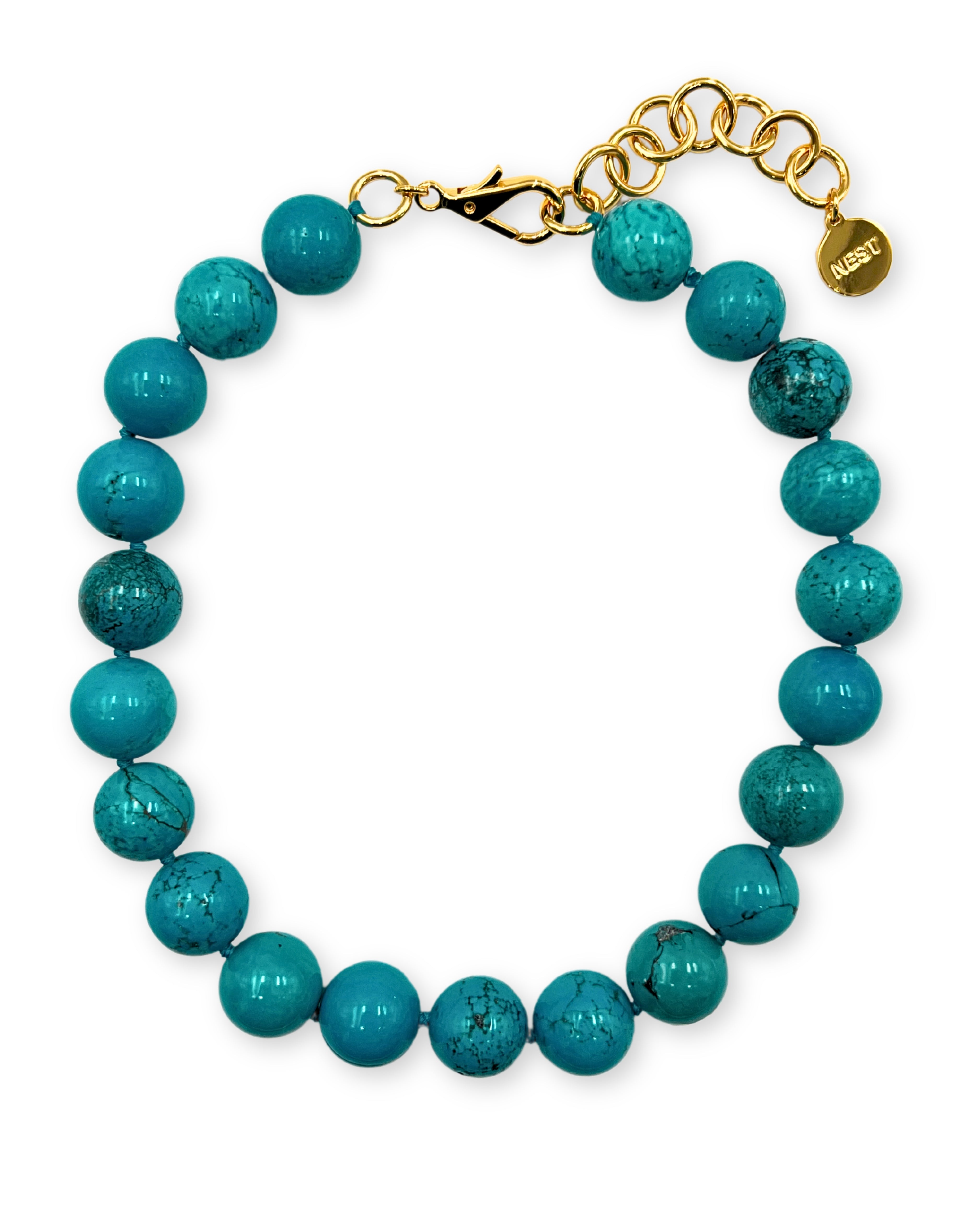 Turquoise Statement Strand Necklace