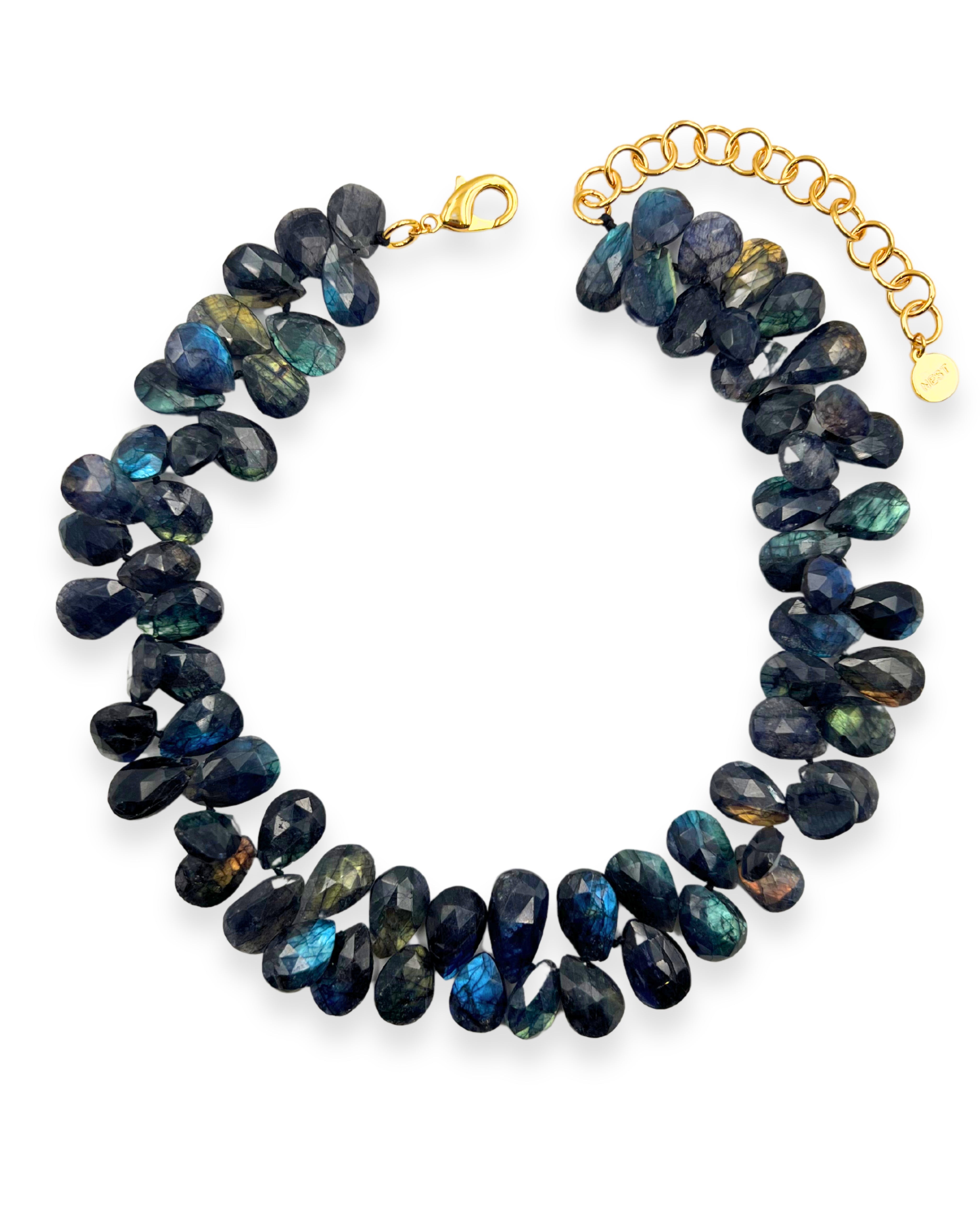 Labradorite Cluster Necklace