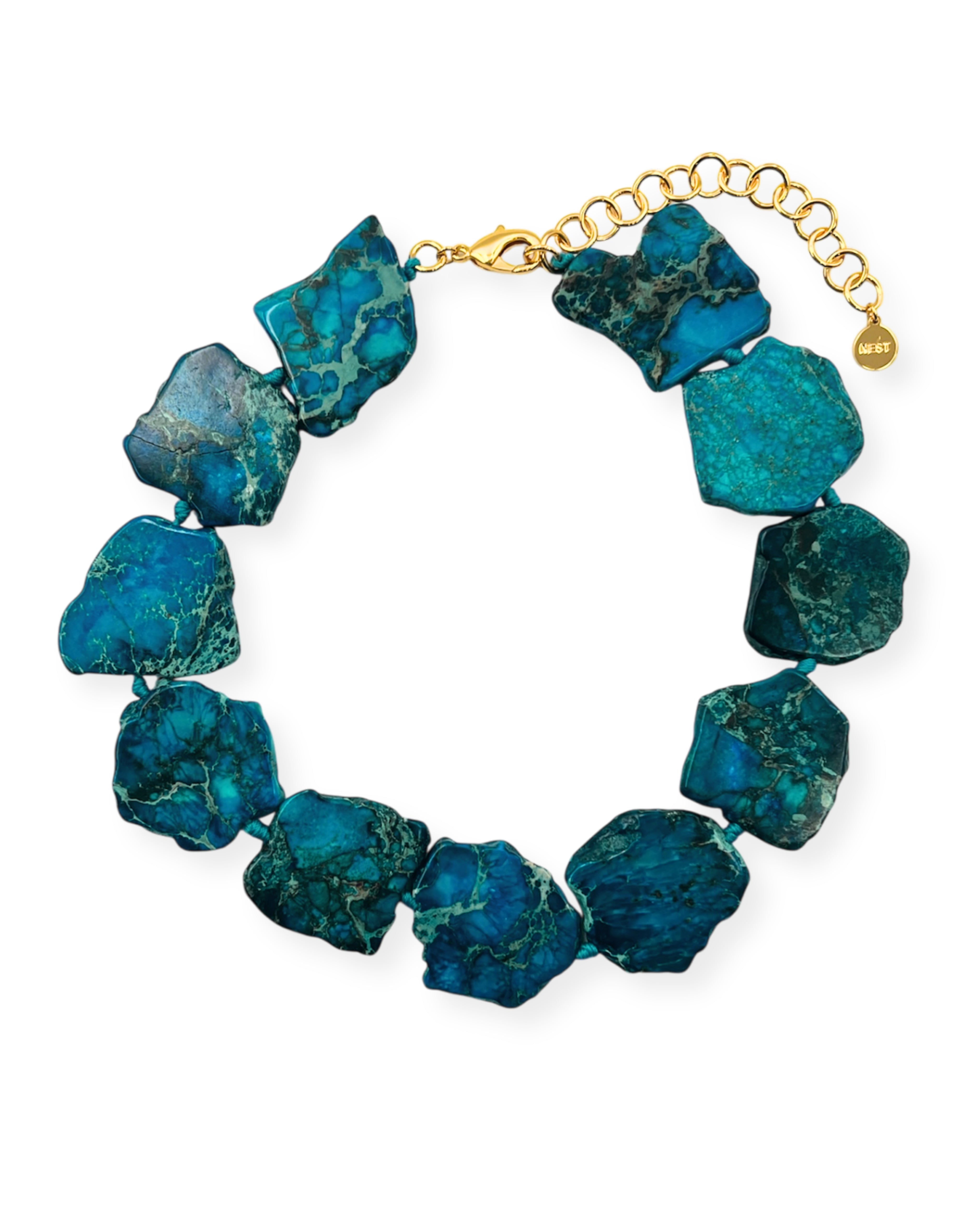 Blue Jasper Statement Necklace